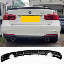 Load image into Gallery viewer, Gloss Black Rear Diffuser Dual Exhaust for BMW F30 F31 3 Series 12-19
