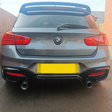 Load image into Gallery viewer, Gloss Black Rear Diffuser Quad Exhaust for BMW F20 1 Series LCI 15-19
