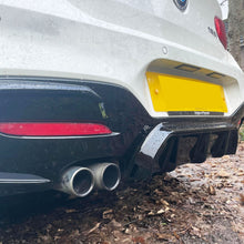 Load image into Gallery viewer, Gloss Black Rear Diffuser Twin Exhaust for BMW F20 1 Series LCI 15-19
