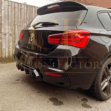 Load image into Gallery viewer, Gloss Black Rear Diffuser Twin Exhaust for BMW F20 1 Series LCI 15-19
