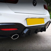Load image into Gallery viewer, Gloss Black Rear Diffuser Twin Exhaust for BMW F20 1 Series LCI 15-19
