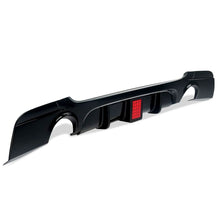 Load image into Gallery viewer, LED Style Gloss Black Rear Diffuser Dual Exhaust for BMW E92 E93 3 Series 05-13
