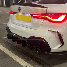 Load image into Gallery viewer, LED Style Gloss Black Rear Diffuser for BMW 4 Series G22 G23 20-Present
