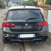 Load image into Gallery viewer, M2C Style Gloss Black Rear Diffuser for BMW F20 1 Series LCI 15-19
