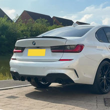 Load image into Gallery viewer, RK Style Gloss Black Rear Diffuser Dual Exhaust for BMW 3 Series G20 G21 Pre-LCI 19-22
