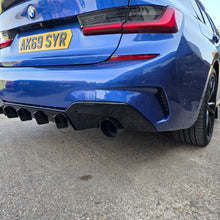 Load image into Gallery viewer, RK Style Gloss Black Rear Diffuser Dual Exhaust for BMW 3 Series G20 G21 Pre-LCI 19-22
