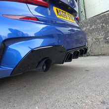 Load image into Gallery viewer, RK Style Gloss Black Rear Diffuser Dual Exhaust for BMW 3 Series G20 G21 Pre-LCI 19-22

