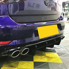 Load image into Gallery viewer, TR Style Gloss Black Rear Diffuser Trims for VW Golf MK7.5 R 17-20
