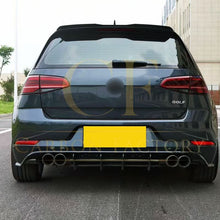 Load image into Gallery viewer, TR Style Gloss Black Rear Diffuser Trims for VW Golf MK7.5 R 17-20
