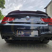 Load image into Gallery viewer, V Style Gloss Black Rear Diffuser Quad Exhaust for BMW 6 Series F06 F12 F13 M Sport 12-17

