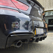 Load image into Gallery viewer, V Style Gloss Black Rear Diffuser Quad Exhaust for BMW 6 Series F06 F12 F13 M Sport 12-17
