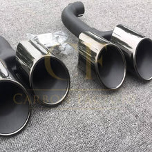 Load image into Gallery viewer, V Style Gloss Black Rear Diffuser with Exhaust Tips for BMW G01 X3 18-21
