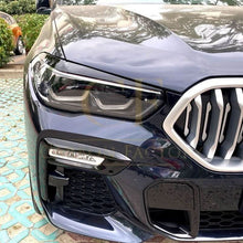 Load image into Gallery viewer, Gloss Black Headlight Trims for BMW G05 X5 G06 X6 19-25
