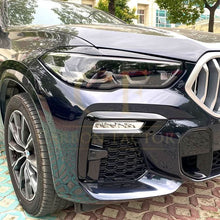 Load image into Gallery viewer, Gloss Black Headlight Trims for BMW G05 X5 G06 X6 19-25
