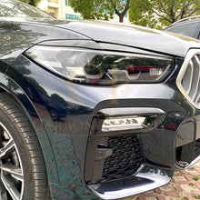 Load image into Gallery viewer, Gloss Black Headlight Trims for BMW G05 X5 G06 X6 19-25
