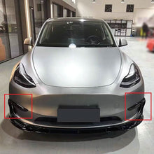 Load image into Gallery viewer, Competition Style Gloss Black Front Bumper Trims for Tesla Model Y 19-24
