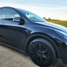 Load image into Gallery viewer, Competition Style Gloss Black Side Fender Trims for Tesla Model Y 19-24
