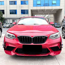 Load image into Gallery viewer, Gloss Black Front Bumper Canards for BMW F87 M2 OG 14-20
