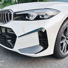 Load image into Gallery viewer, Gloss Black Front Bumper Trims for BMW 3 Series G20 G21 LCI 23-25
