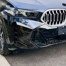 Load image into Gallery viewer, Gloss Black Front Bumper Trims for BMW G06 X6 LCI 23-25
