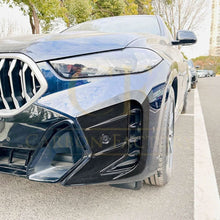 Load image into Gallery viewer, Gloss Black Front Bumper Trims for BMW G06 X6 LCI 23-25

