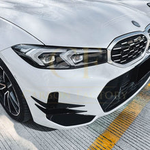 Load image into Gallery viewer, Gloss Black Front Canards for BMW 3 Series G20 G21 LCI 23-25
