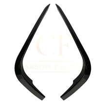 Load image into Gallery viewer, Gloss Black Front Canards for BMW E90 3 Series Pre-LCI 05-08
