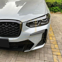 Load image into Gallery viewer, Gloss Black Front Canards for BMW G01 X3 G02 X4 LCI 22-24
