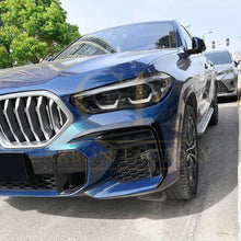 Load image into Gallery viewer, Gloss Black Front Canards for BMW G06 X6 Pre-LCI 19-22
