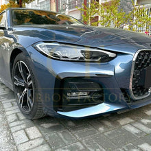 Load image into Gallery viewer, Gloss Black Front Canards for BMW G22 G23 4 Series 20-Present
