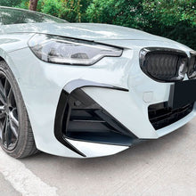 Load image into Gallery viewer, Gloss Black Front Canards for BMW G42 2 Series Coupe 21-Present

