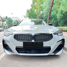 Load image into Gallery viewer, Gloss Black Front Canards for BMW G42 2 Series Coupe 21-Present
