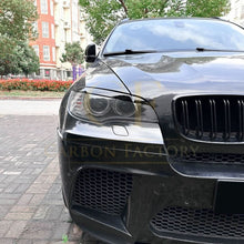 Load image into Gallery viewer, Gloss Black Headlight Trims for BMW E71 X6 08-14
