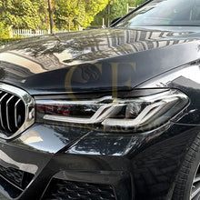 Load image into Gallery viewer, Gloss Black Headlight Trims for BMW G30 G31 LCI 5 Series 21-23
