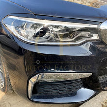 Load image into Gallery viewer, Gloss Black Headlight Trims for BMW G30 G31 Pre-LCI 5 Series 17-20
