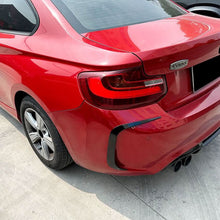 Load image into Gallery viewer, Gloss Black Rear Bumper Canards for BMW F87 M2 OG M2C 14-20
