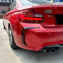 Load image into Gallery viewer, Gloss Black Rear Bumper Canards for BMW F87 M2 OG M2C 14-20
