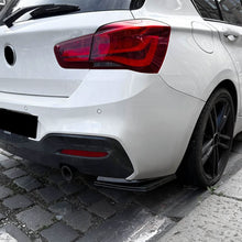 Load image into Gallery viewer, Gloss Black Rear Bumper Spats for BMW F20 F21 1 Series LCI M Sport 15-19
