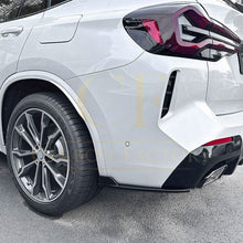 Load image into Gallery viewer, Gloss Black Rear Bumper Spats for BMW G01 X3 LCI 22-24
