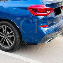 Load image into Gallery viewer, Gloss Black Rear Bumper Spats for BMW G01 X3 Pre-LCI 18-21
