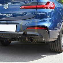 Load image into Gallery viewer, Gloss Black Rear Bumper Spats for BMW G02 X4 Pre-LCI 18-21
