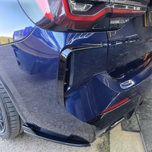 Load image into Gallery viewer, Gloss Black Rear Bumper Trims 1 for BMW G01 X3 LCI 22-24
