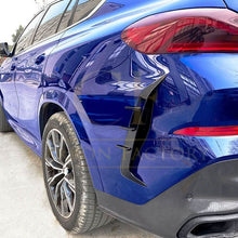 Load image into Gallery viewer, Gloss Black Rear Bumper Trims for BMW G06 X6 Pre-LCI 19-22
