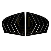 Load image into Gallery viewer, Gloss Black Window Louver Vent for BMW E60 5 Series inc M5 05-10
