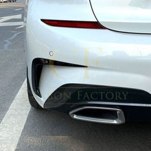 Load image into Gallery viewer, MP Style Gloss Black Rear Bumper Trims for BMW 3 Series G20 Pre-LCI 19-22
