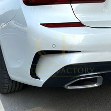 Load image into Gallery viewer, MP Style Gloss Black Rear Bumper Trims for BMW 3 Series G20 Pre-LCI 19-22
