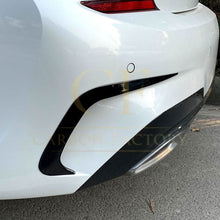 Load image into Gallery viewer, MP Style Gloss Black Rear Bumper Trims for BMW 3 Series G20 Pre-LCI 19-22
