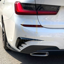 Load image into Gallery viewer, V Style Gloss Black Rear Bumper Trims for BMW 3 Series G20 G21 Pre-LCI 19-22

