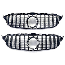 Load image into Gallery viewer, GT Style Silver Front Grille for Mercedes Benz W205 C Class 19-21
