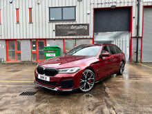 Load image into Gallery viewer, AUTOID Gloss Black Performance Front Splitter Lip for BMW 5 Series G30 LCI 2020-2023 (Facelift) - Paint Code 668, ABS, OEM-Style Front Bumper Spoiler
